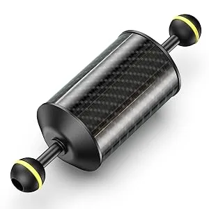 Sea frogs Carbon Fiber Float Arm D60mm, 12'', for Ultralight, Aquatic Arm, Buoyancy Provided 580g, Underwater Camera System Diving Tray Video Light/Strobe GA-8 - GA5-8