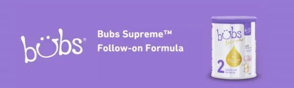 Bubs Supreme Follow-On Formula, Stage 2, Infants 6-12 Months, Made with A2 Beta-Casein Protein Cows Milk, 28.2 oz - Supreme formula