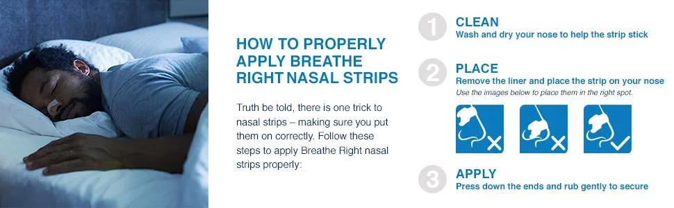 Breathe Right Nasal Strips, Extra, 26-Count Box (3 Pack) - Breathe Right nasal strips help stop snoring, Relieve nasal congestion and help you sleep better.