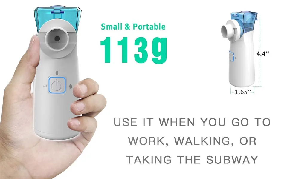 Portable Mesh Nebulizer Machine for Adults and Travel and Home Use - portable mesh nebulizer