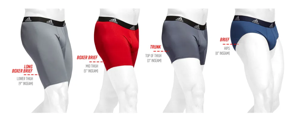 adidas Men's Sport Performance Midway Underwear (2-Pack) Small Night Indigo/Light Onix Light Onix/Night Indigo - Third