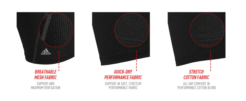 adidas Men's Stretch Cotton 3-Pack Long Boxer Brief Small Onix/Black Black/Onix Grey/Black - Second
