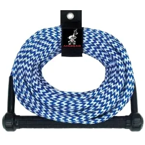 Airhead Water Ski Rope, Tractor-Grip Handle, 1 Section, 75-Feet - Tractor-Grip Handle Water Ski Rope