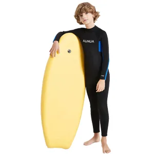 Aunua Youth 3/2mm Neoprene Wetsuits for Kids Full Wetsuit Swimming Suit Keep Warm Full Wetsuit BlackBlue 14 - BlackBlue