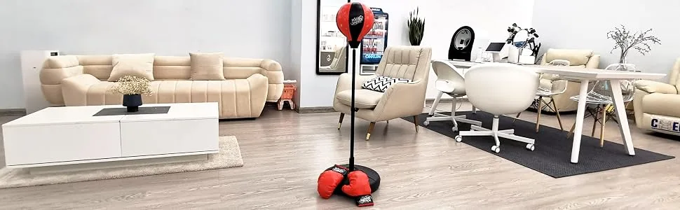 BalanceFrom Punching Bag with Base for Kids 3-10 Easy to Assemble with Boxing Gloves Style #1 - product information 1