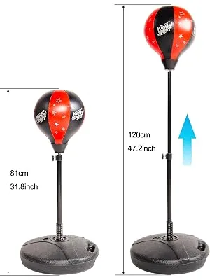 BalanceFrom Punching Bag with Base for Kids 3-10 Easy to Assemble with Boxing Gloves Style #1 - product information 2