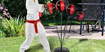 BalanceFrom Punching Bag with Base for Kids 3-10 Easy to Assemble with Boxing Gloves Style #1 - product information 3
