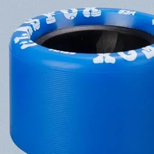 CLAS FOX Replacement Roller Skate Wheels Quad Speed Skate Wheels 8 Pcs Blue PU Black Core - T01-5B