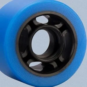 CLAS FOX Replacement Roller Skate Wheels Quad Speed Skate Wheels 8 Pcs Blue PU Black Core - T01-5C