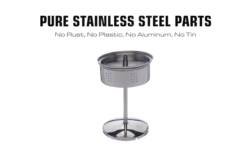 COLETTI Bozeman Camping Coffee Pot  Percolator Coffee Pot - Coffee Percolator for Campfire or Stovetop Coffee Making (9 CUP) - Stainless Steel Percolator