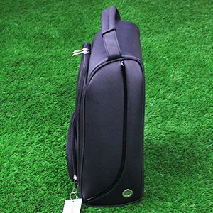 Crestgolf Deluxe PU Golf Shoe Bag Waterproof- Zippered Shoe Carrier Bags Ventilation & Outside Pocket Socks, Tees, etc. - product information 3