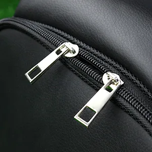 Crestgolf Deluxe PU Golf Shoe Bag Waterproof- Zippered Shoe Carrier Bags Ventilation & Outside Pocket Socks, Tees, etc. - product information 4