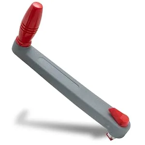 Five Oceans Marine Locking Winch Handle 8", 10" / Winch Handle Holder 8" Grey w/ Red Handle - five oceans, partsam, pactrade, attwood, fortress, seachoice, seadog