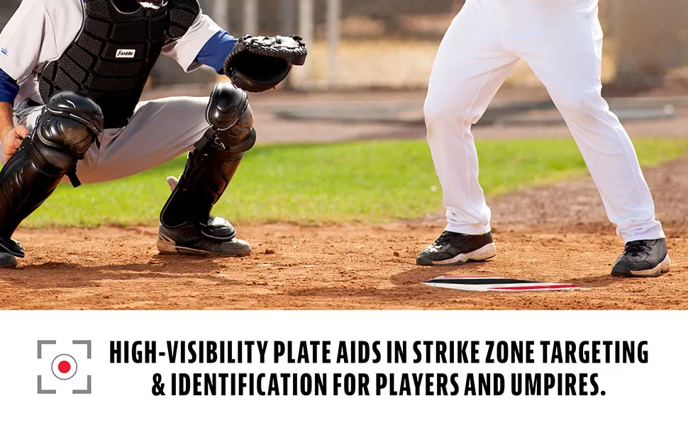 Franklin Sports MLB High Visibility Pitchers Training Plate, 17-Inch - base set baseball, baseball base plates, baseball base set, baseball bases, baseball bases yard set