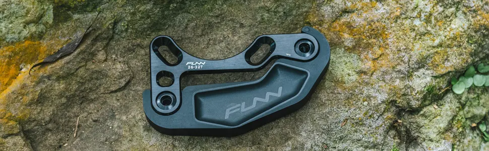 Funn Zippa Lite Bash Guard, 26-32T, ISCG05 Mount, Mountain Bike Chainring Protector - Funn, Zippa Lite, Bash Guard, 26-32T, ISCG05 Mount, Mountain Bike Chainring Protector