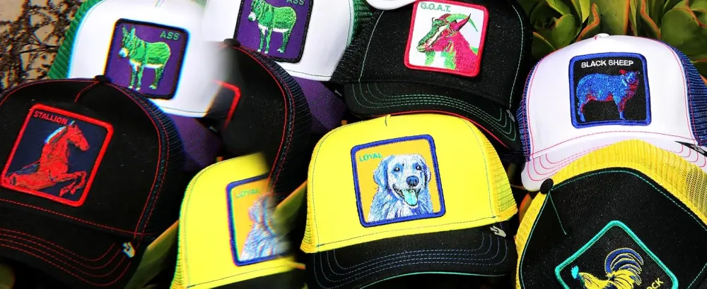 Goorin Bros. Trucker Hat Men - Mesh Baseball SnapBack Cap - The Farm One Size White (Stallion) - acid trip