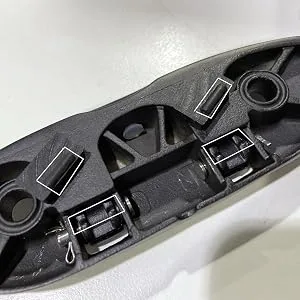 Mxeol Boat Cleats Folding Black Flip Up Cleat Dock Stainless Steel Black Coating Black, 2 Pack - folding cleat black