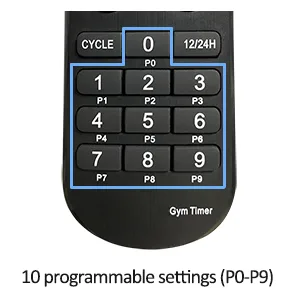 Naoeleii Gym Timer Clock for Home Gym with Remote, 11" Large Gym Clock Timer Stopwatch Count Down/Up, Workout Timer Interval Clock with Buzzer, LED Interval Training Timer for Home Garage Outdoors - gym timer with remote