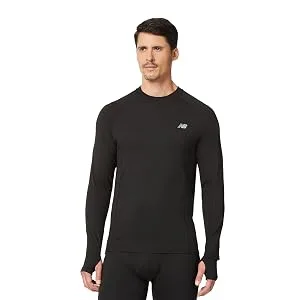 New Balance Men's Compression Thermal Non-Rolling Baselayer Pants with Functional Fly X-Large Black (2.0) - New balance base layer undershirt