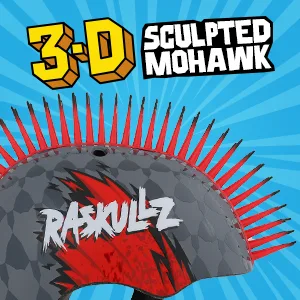 Raskullz Mohawk Toddler 3+ and Child 5+ Helmets Skelosaurus 3+ - mohawk helmet, 3d helmet