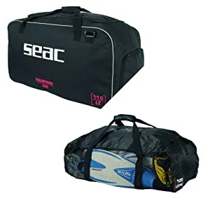 SEAC Equipage Net, Foldable and Ultra Light Net Bag for Diving Equipment black standard - Seac,Seacsub,diving bag,diving,trolley,diving backpack