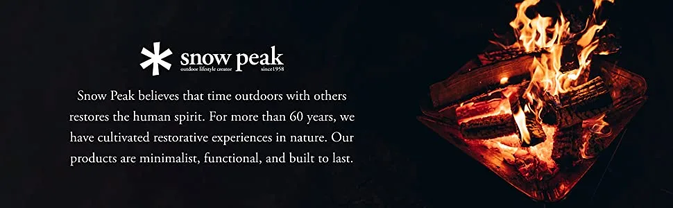 Snow Peak Tableware Set, L Set for 1 - Snow Peak Motto