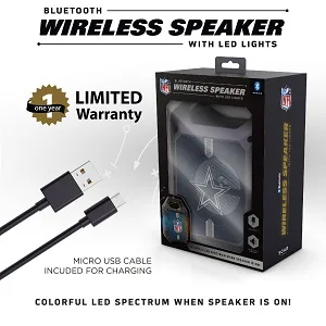 SOAR NFL Unisex ShockBox XL Wireless Bluetooth Speaker Chicago Bears One Size Team Color - Shockbox in box