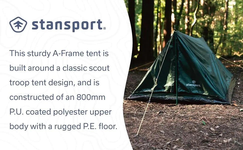 Stansport Scout 2 person Backpack and Camping Tent Multicolor - a-frame, backpacking, outdoors, camping, campsite, tent pole