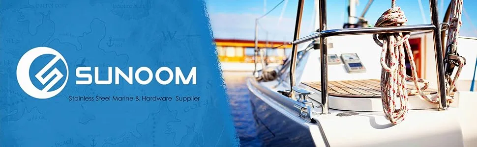 SUNOOM Boat Pull up Deck Cleat 5 Inch,316 Stainless Steel Heavy Duty Marine Dock Cleat,Hidden Flush Mount Marine Cleat - sunoom boat hardware