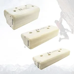 TWO STONES Campus Rungs Set for Campus Board, Campus Board Holds for Bouldering Training, Wood Rock Climbing Holds for Campus Board Rungs - Campus Rungs