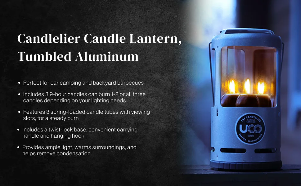 UCO Candlelier Deluxe Candle Lantern Red - Module-2