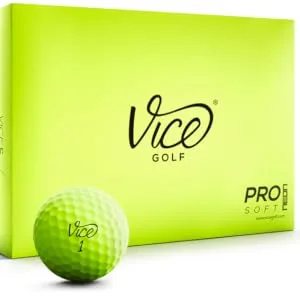 Vice Pro Soft Golf Balls Lime - golf balls, golf