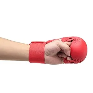 Wesing WKF Sparing Karate Gloves Without Thumb Protection Blue Red Blue Small - product information 5