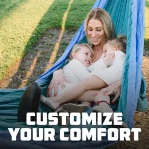 Wise Owl Outfitters Camping Hammock - Portable Hammock, Camping Accessories Single or Double Hammock for Outdoor, Indoor w/Tree Straps Black & Grey Large - Customizable comfort mom and children lightweight two sizes holds 400-500 lbs color combinations