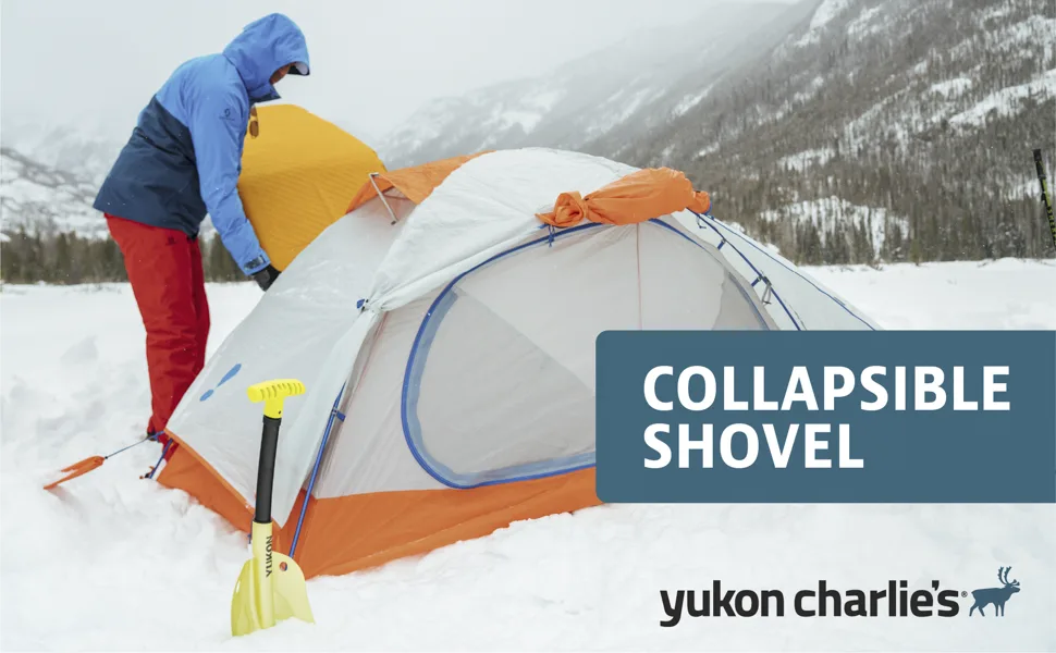 Yukon Charlie's Collapsible Snow Shovel, Lightweight Snow Shovel for Camping, Car, Emergency Kit - Header