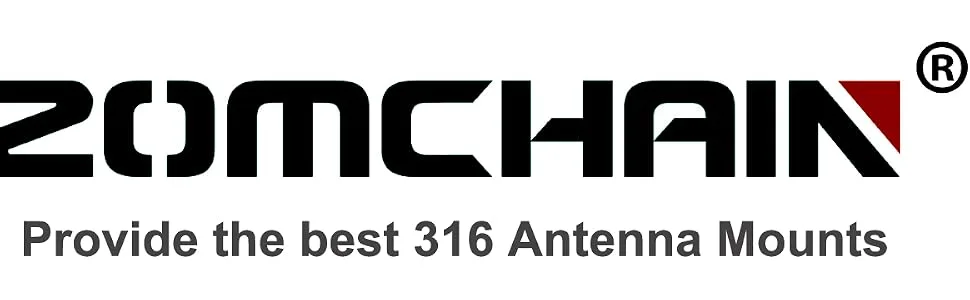 ZOMCHAIN Marine VHF Antenna Mounts, Ratchet Mount, 316 Stainless Steel Adjustable Base Mount for Boat - product information 1