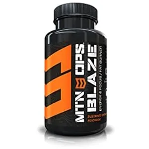 MTN OPS Blaze Energy Shots, Blue Raspberry 12-Shot Pack - product information 3