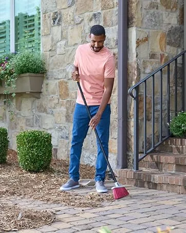 Quickie Cleaning Cotton Deck Mop, with 48 Inch Long Handle and Hanger Feature, for Home/House/Kitchen/Tile/Wooden Floors - Quickie
