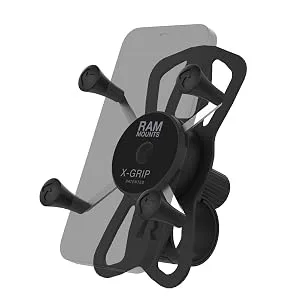 RAM MOUNTS X-Grip Phone Mount with RAM Tough-Strap Handlebar Base for Bikes and Motorcycle Handlebars Small Phones - RAP-460-UN7U