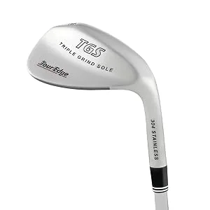 Tour Edge Men's TGS Triple Grind Sole Wedge Right Stainless Steel Uniflex 58 Degrees - product information 1