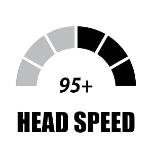 PGA Tour Golf Ball, White, Small - head speed