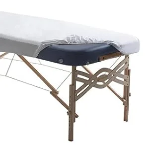 EARTHLITE Flannel Massage Table Sheet Set  Commercial Grade, Soft, Double-Napped 3-Piece Set (Top, Fitted, Face Pillow Cover) Natural - earthlite, massage table, massage tables, sheets, sheet set, massage