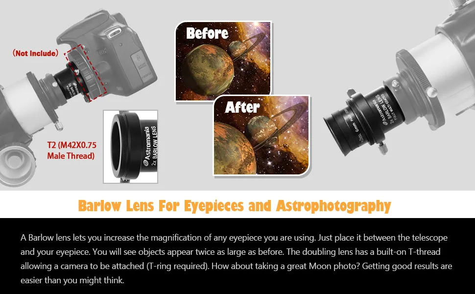 Astromania Accessory Kit Telescope Fully-Coated eyepieces - product information 4
