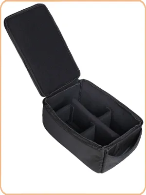 AYVANBER Roomy Camera Protective Bag Insert Waterproof Lens Pouch Shockproof DSLR SLR Carrying Case with Thicken Partition Padded Liner for Sony Canon Nikon Camera Flash Light & Accessories - Roomy Camera Protective Bag DSLR/SLR camera