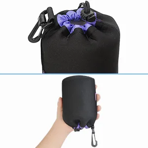 CADeN Lens Pouch Set 4 Pack Replacement Compatible for Canon, Nikon, Sony, Pentax, Olympus (Small, Medium, Large, X Large) Camera Lens Case Bag Thick Protective Neoprene Pouch Soft Plush for DSLR Lens 4pcsSMLXL Set - product information 5
