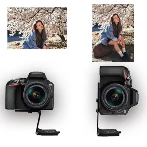 Z Tripod Head, Easiest Lock System, 8.8lbs Payload, Multiway Flexible Camera Tripod, Minimal Form Factor - horizontal composition fast switch to vertical composition