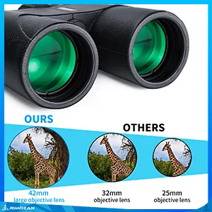 12x42 HD Binoculars for Adults with Binocular Harness Strap and Upgraded Phone Tripod and Adapter 12x42 High Definition Binoculars for Bird Watching 12x42 Binoculars for Hunting Hiking Gifts for Men - 12x42 Binoculars