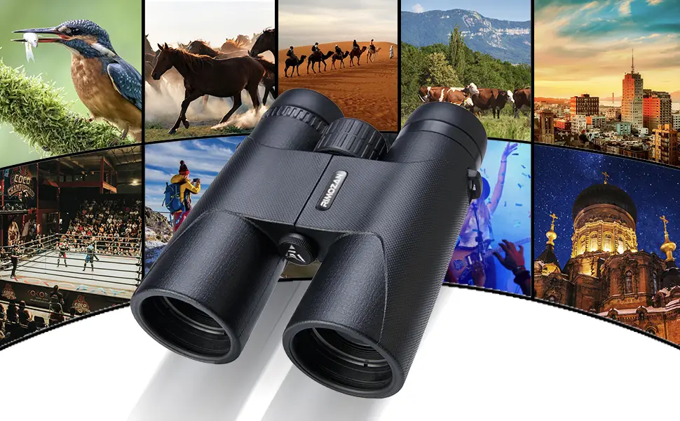 12x42 HD Binoculars for Adults with Binocular Harness Strap and Upgraded Phone Tripod and Adapter 12x42 High Definition Binoculars for Bird Watching 12x42 Binoculars for Hunting Hiking Gifts for Men - binoculars