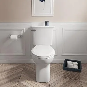 American Standard 5503A00B.020 Slow Elongated Closed Front Toilet Seat, White Transitional - product information 2