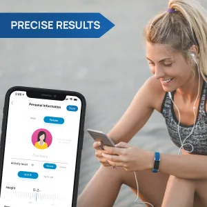 INEVIFIT Smart Body Fat Scale, Highly Accurate Bluetooth Digital Bathroom Body Composition Analyzer, Measures Weight, Body Fat, Water, Muscle, BMI, Visceral Fat & Bone Mass for Unlimited Users White - Bluetooth Body Fat Scale